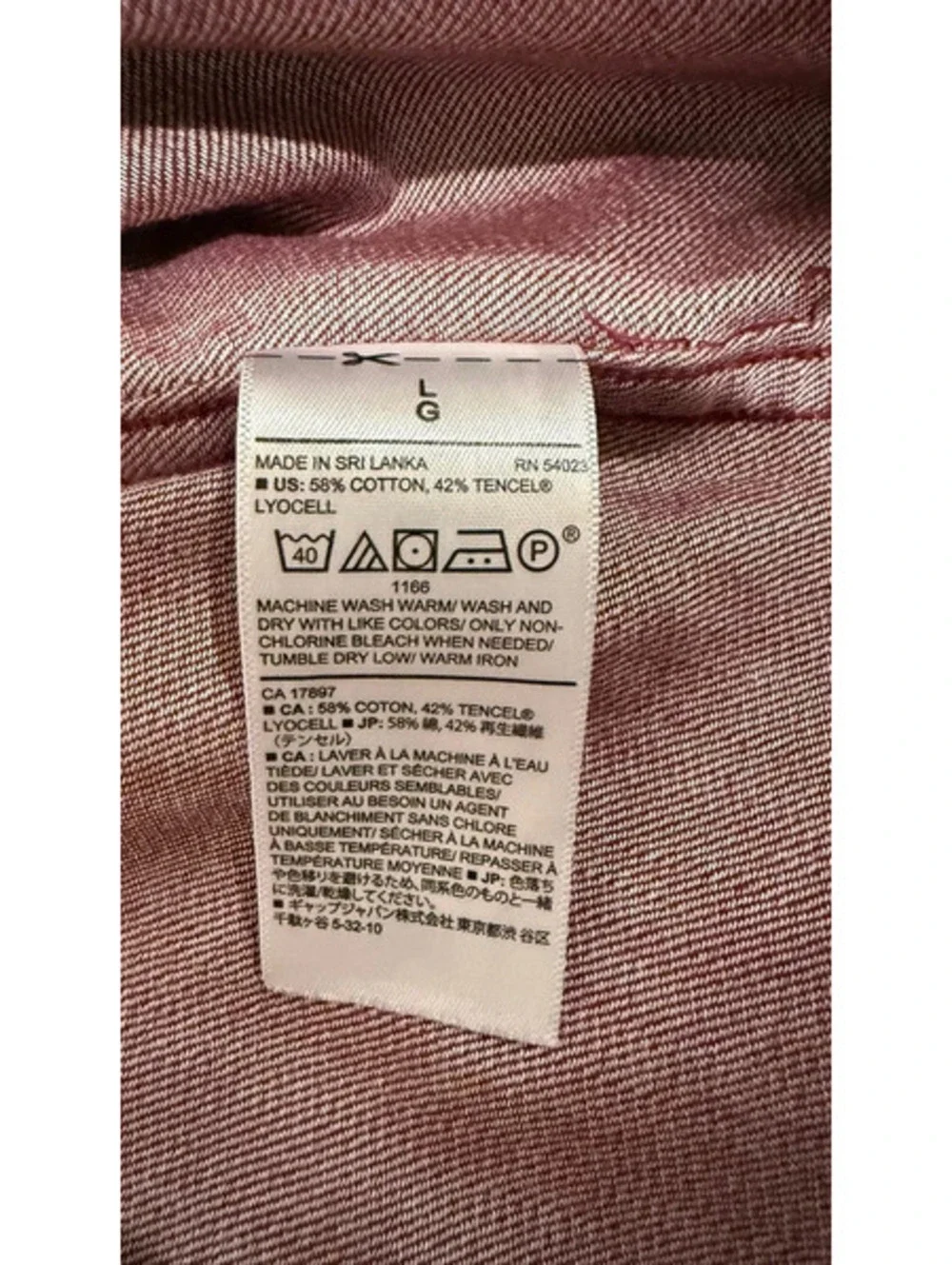 Banana Republic L Untucked Slim Shirt Lot 2 Burgundy Pink